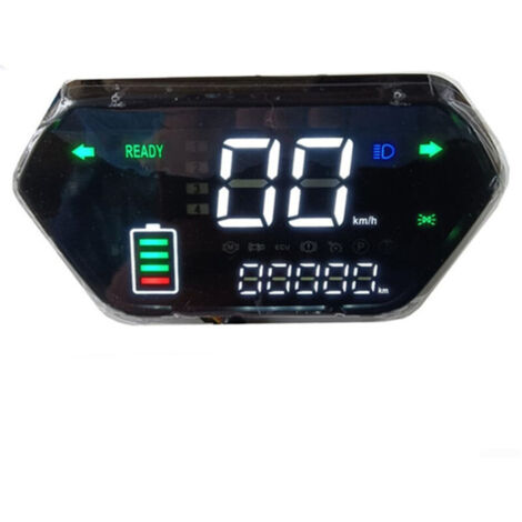 Modification du tableau de bord d'un véhicule électrique : affichage LED, compteur kilométrique et compteur de vitesse, 48 V, 60 V, 72 V
