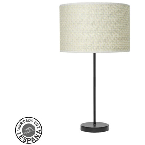 Modische Tischleuchte 1xe27 schwarz/braun white 63x30x30x30 cm