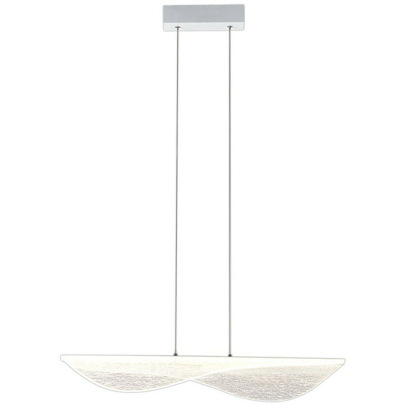 Mantra - Inspired Fusion Bianca Suspension Bianca, led 40W, 3000K, 2450lm, Blanc, Acrylique, Garantie 3 ans