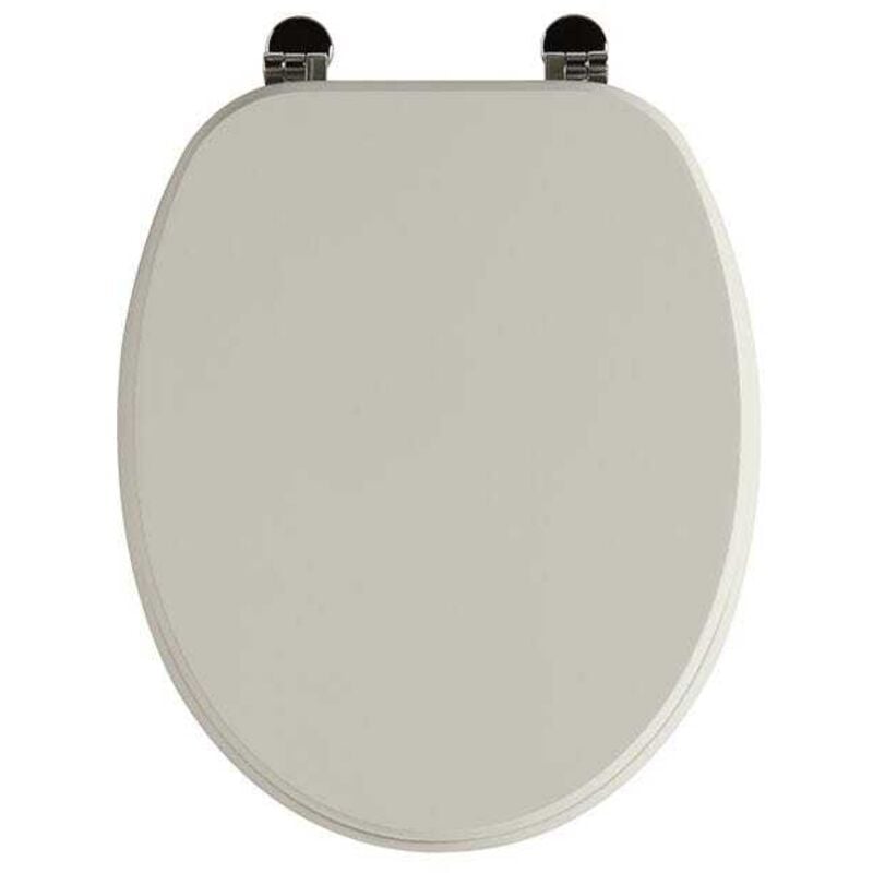 Kiamami Valentina - Gris Perle Mat Siège Wc Taille Universelle Charnières Métalliques