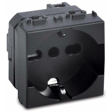 Modo presa p40 schuko univ.2p+t 16a grig