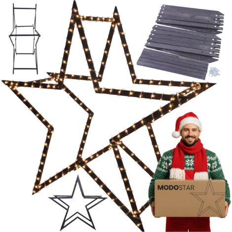 MODO24 MODOSTAR 3D XXL FSC® 189cm Noire DIY Extérieur Pliable