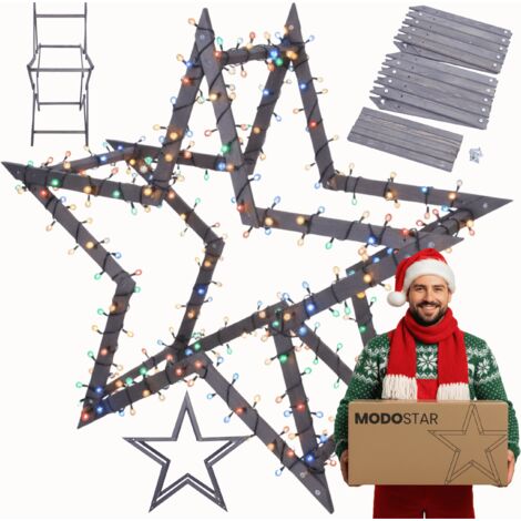 MODO24 MODOSTAR Kit Étoile Noël 3D XXL FSC 139cm Gris