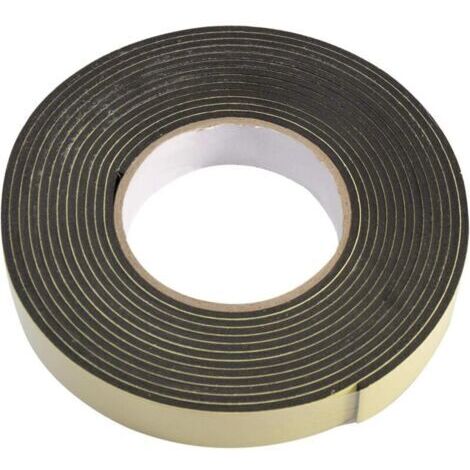 Modonghua Ruban en mousse – Ruban éponge simple face, bande d'étanchéité autocollante, bande d'étanchéité étanche en caoutchouc pour porte épaisseur 1mm Largeur 50mm long10m