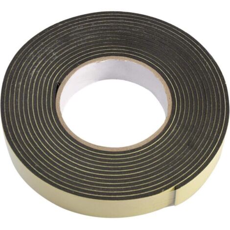 Modonghua Ruban en mousse – Ruban éponge simple face, bande d'étanchéité autocollante, bande d'étanchéité étanche en caoutchouc pour porte épaisseur 1mm Largeur 50mm long10m