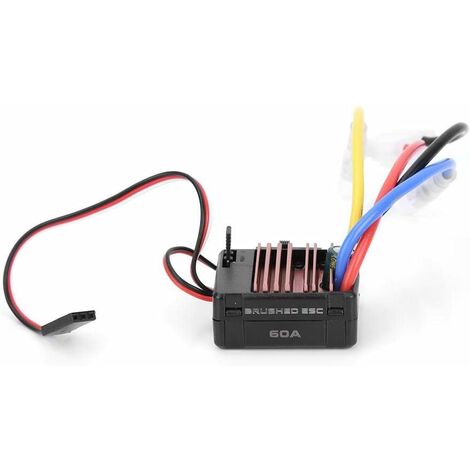 MODOU 60A RC Contrôleur de Vitesse électronique Brushed pour modèle de Voiture télécommandée