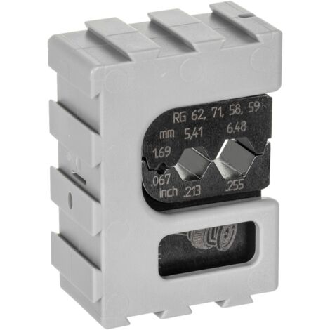 Modul-Einsatz für Koax-Verbinder RG 58/59/62/71