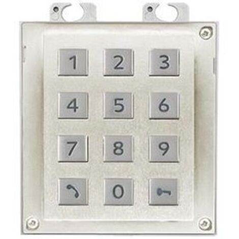 Modul Tastatur Gegensprechanlage - 2N - 9155031 - Grau - Kompatibel mit 2N Helios IP Verso - Eingangstür