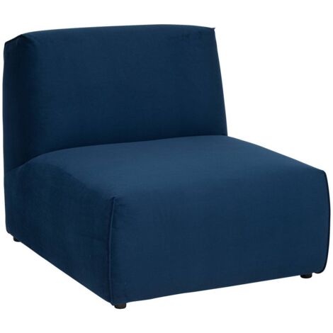 Modul Wohnzimmer Kiona Samt - blau
