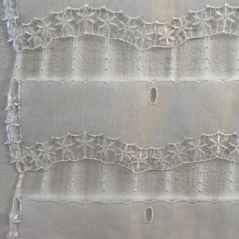 Modulable à dentelle esprit d'antan Blanc cassé 0.45x2.2 m