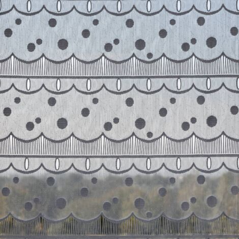 Modulable à pois géométriques Blanc 45x180 cm
