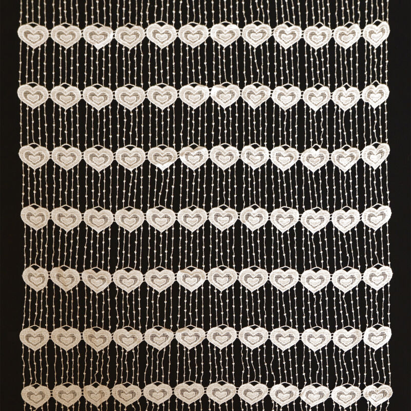 Modulable en macramé style romantique Ecru 45x90 cm