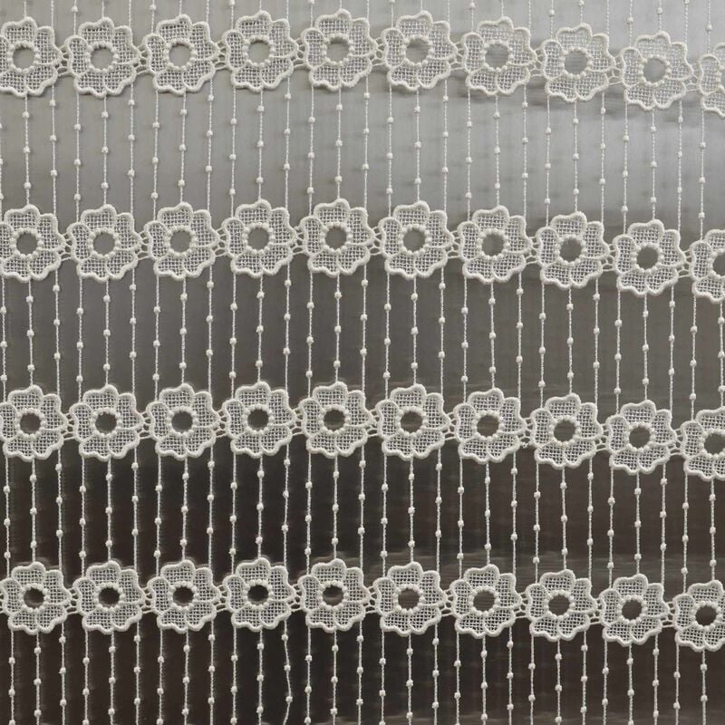 Modulable à fleurs suspendues en macramé Ecru 0.9x1.2 m