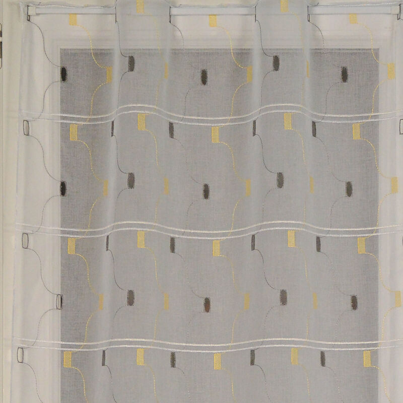 Modulable aux motifs géométriques brodés Jaune 0.45x0.90 m