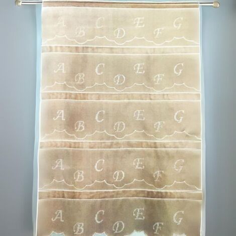 Modulable brodé abécédaire Ivoire 60x220 cm