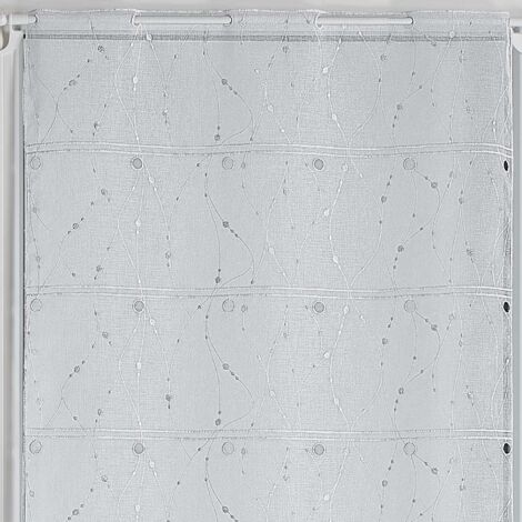 Modulable brodé de motifs argentés Argent 75x120 cm