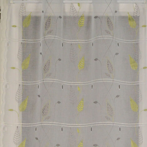 Modulable brodé esprit nature Vert 45x220 cm