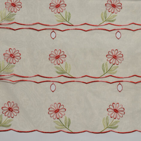 Modulable brodé et fleuri Beige 58x90 cm