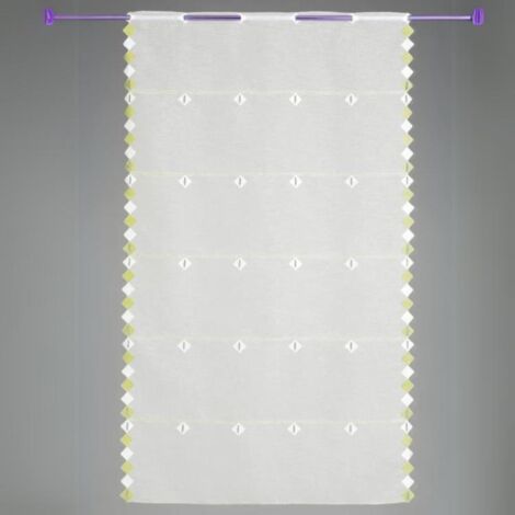 Modulable brodé géométrique Vert clair 0.7x0.9 m