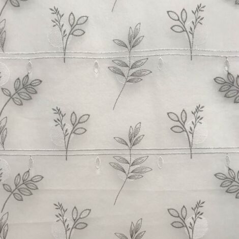 Modulable brodé lune Gris clair 45x90 cm