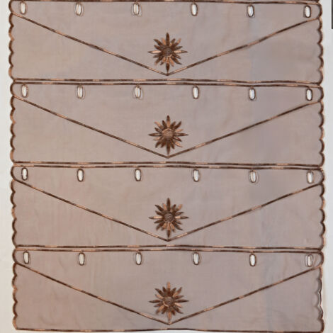 Modulable brodé petits soleils Marron Foncé 58x90 cm