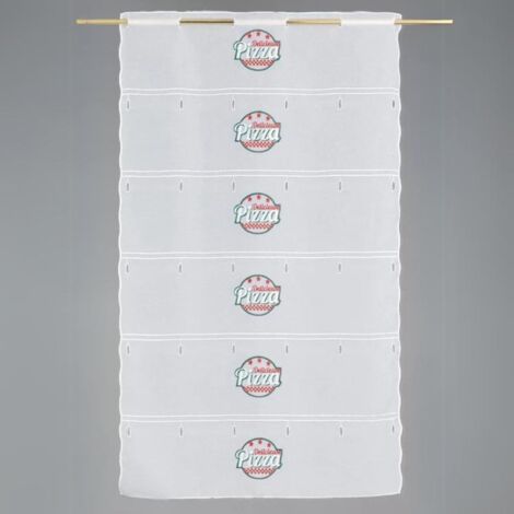 Modulable brodé "Pizza" Blanc 58x90 cm