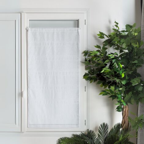 Modulable brodé uni polylin Blanc 90x120 cm