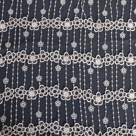 Modulable bucolique en macramé Ecru 45x220 cm
