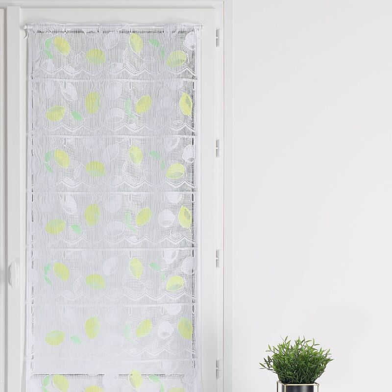 Homemaison - Modulable citronné en maille ajourée Blanc 0.9x1.8 m