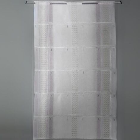 Modulable droit à motifs géométriques Gris clair 58x220 cm