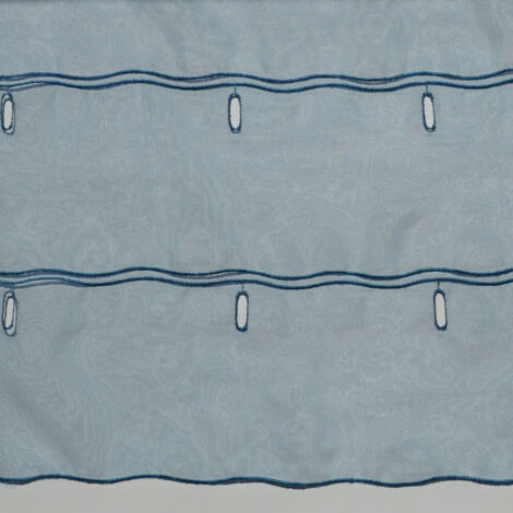 Modulable en étamine unie Bleu 90x120 cm