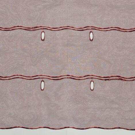 Modulable en étamine unie Bordeaux 58x90 cm