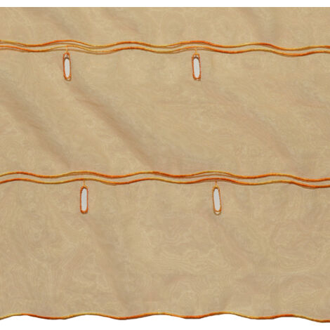 Modulable en étamine unie Jaune Curry 58x220 cm