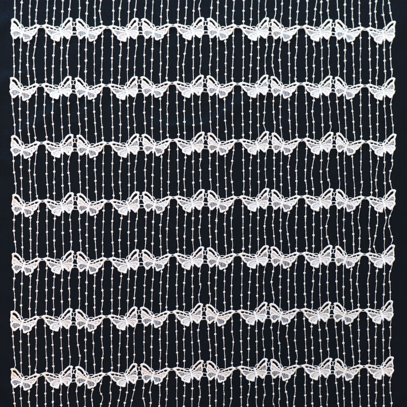 Modulable en macramé papillon Blanc 45x90 cm