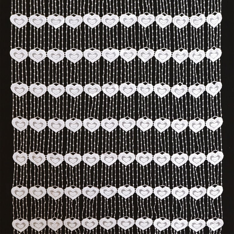 Modulable en macramé style romantique Blanc 45x90 cm