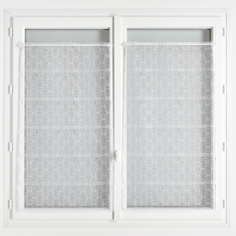 Modulable en maille avec motifs capsules Blanc 60x90 cm