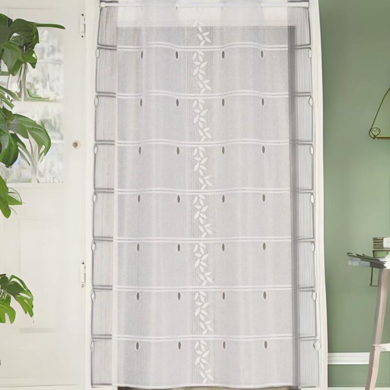 Modulable en maille esprit feuillage Gris clair 0.6x1.8 m