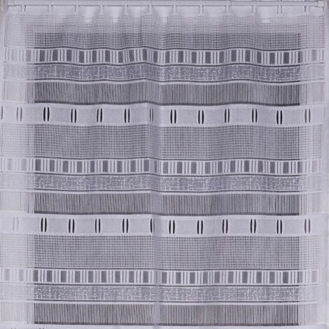 Modulable en maille géométrique Blanc 0.45x1.2 m