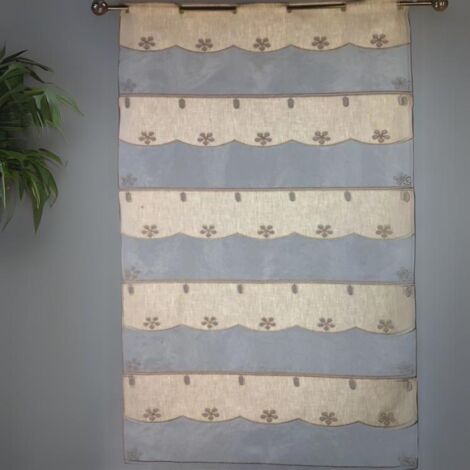 Modulable en organza brodé Ivoire 58x90 cm