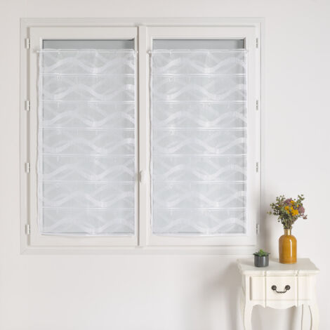 Modulable maille motif vague Blanc 90x180 cm