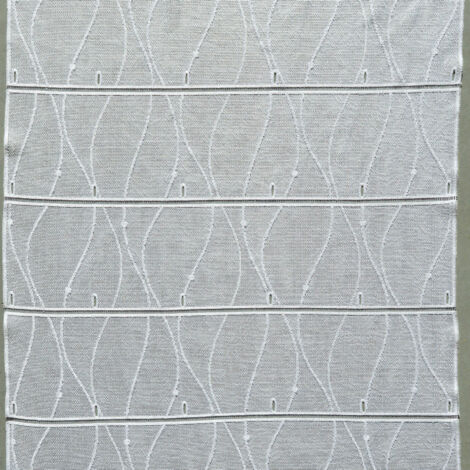 Modulable vague en maille Blanc 90x220 cm