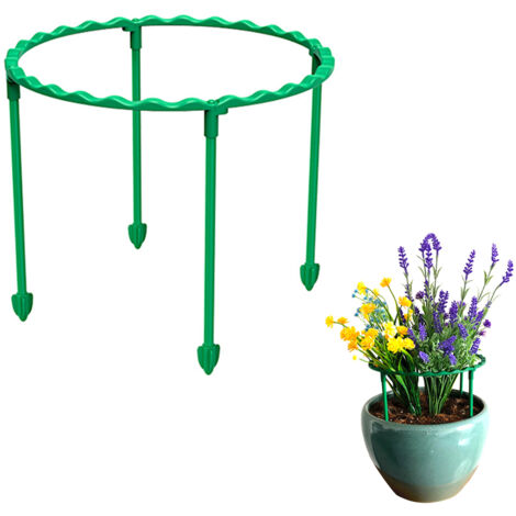 Modulare ABS-Gartenkäfigstütze, vielseitig einsetzbar, für Blumenstiele bis 20 cm Länge, Höhe 15–85 cm, grün