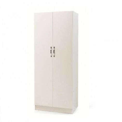 Modularer Kleiderschrank für Schlafzimmer 2 Türen Weiß Cm 90x60xH 180