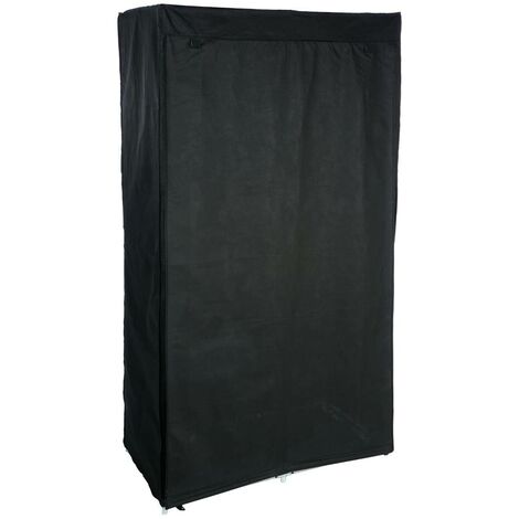 Modularer kleiderschrank stoff schwarz  - 5five