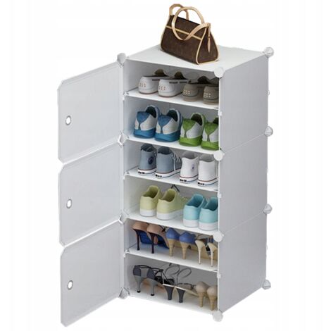 Modularer Schuhschrank, weiß, 96 cm