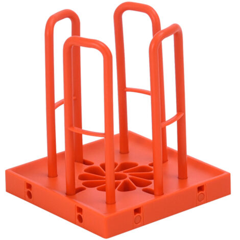 Modularer und platzsparender Becherspender: Multifunktionaler PP-Organizer (17 cm, Rot, Orange, Braun, Schwarz)