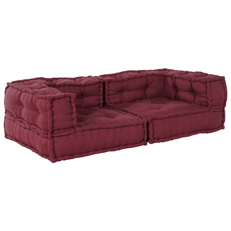 Vidaxl Pouf Modular Kastanienbraun 140x70x36 Cm Stoff