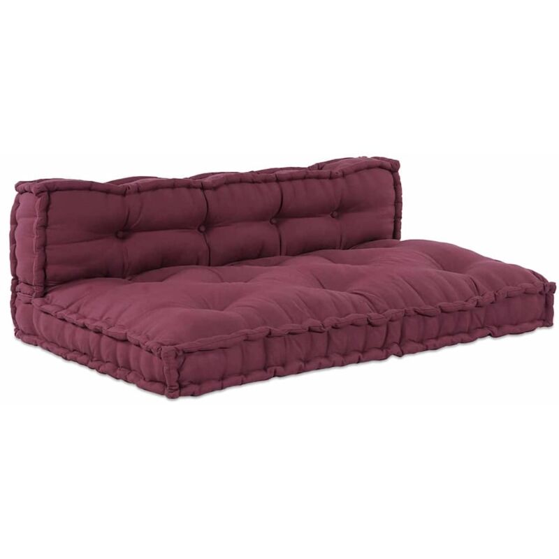 Pallet Sofa Kissen 2 Pcs Kastanienbraun Stoff Vidaxl