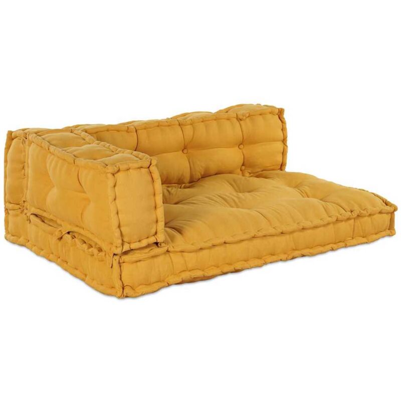 Pallet Sofa Kissen 3 Pcs Gelb Stoff Vidaxl