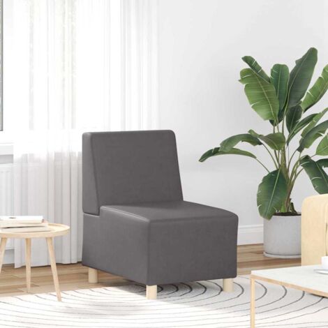  Modulares Armfreies Sofa  Grau 55 x 74 x 82 cm Kunstleder vidaXL